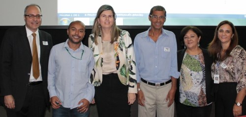 Representantes do Serpro, STN e Ancine durante a apresentação no Rio de Janeiro Representantes do Serpro, STN e Ancine durante a apresentação no Rio de Janeiro