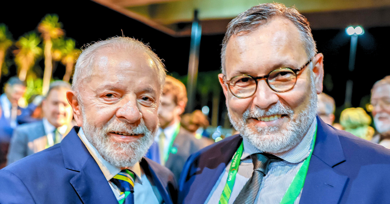 Presidente Lula e Alexandre Amorim durante a Cúpula de Líderes Rio 2024