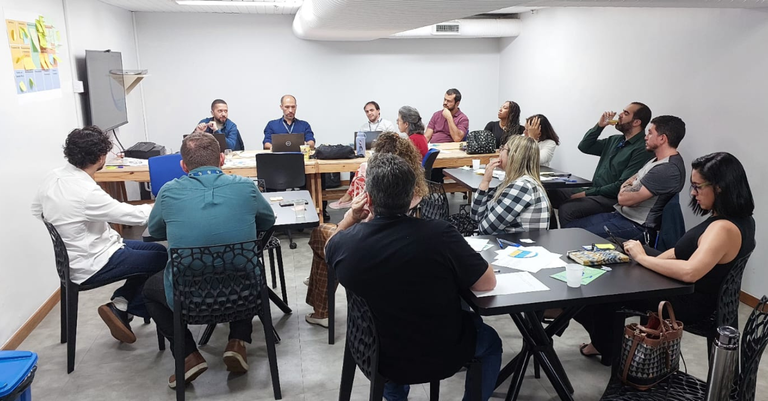 Encontro de ideação realizado nos dias 3 e 4 de julho, em Brasília (Crédito da foto: FNDE)